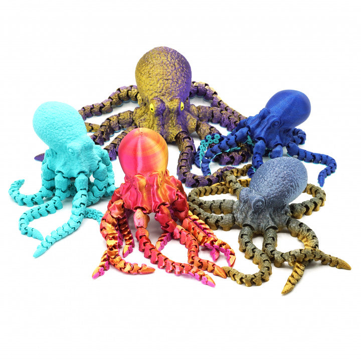 3D Printed Articulated Octopus Figurine, Toddler Room Decor, Octopus,DecorOctopus Gifts, Handmade Children's Toys