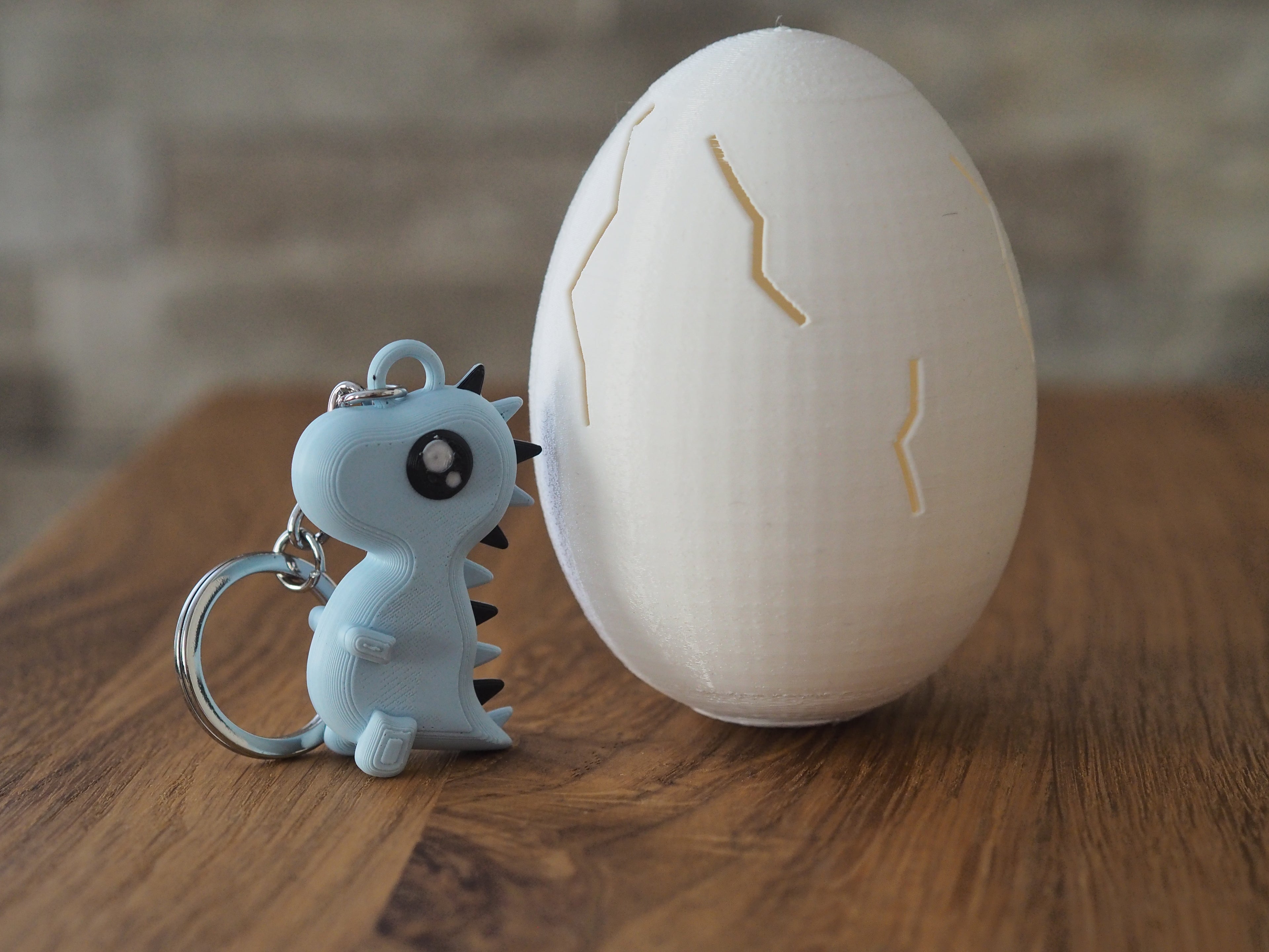 Mystery Surprise Egg, 3D Printed Collectible with Hidden Toy