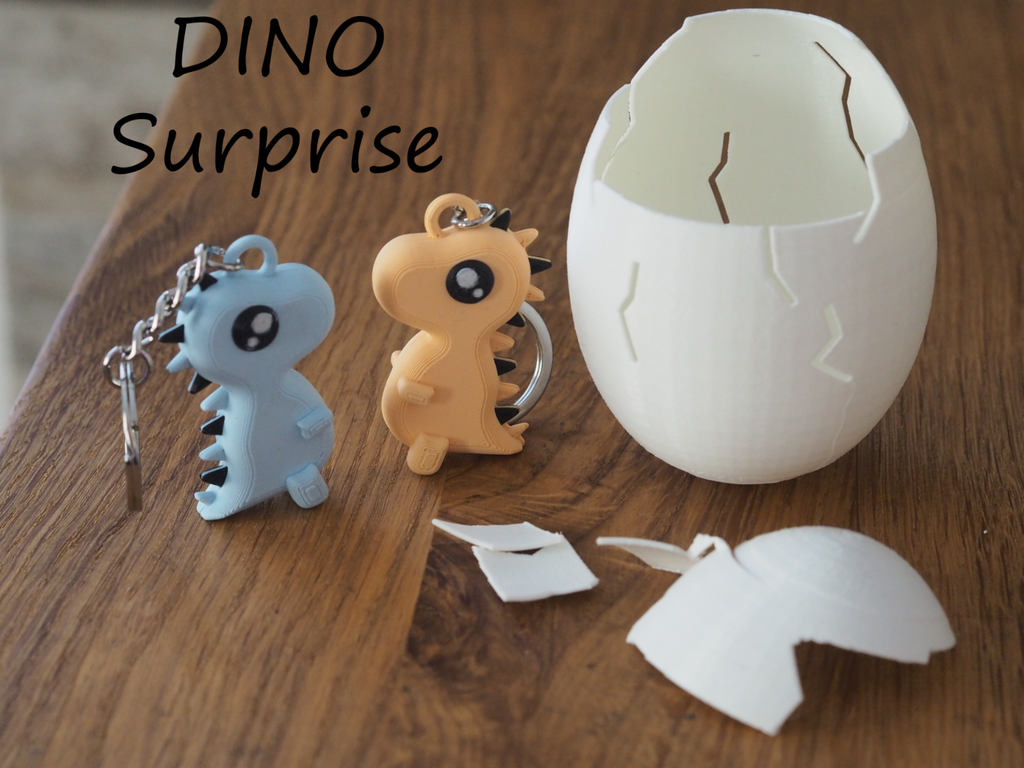 Mystery Surprise Egg, 3D Printed Collectible with Hidden Toy