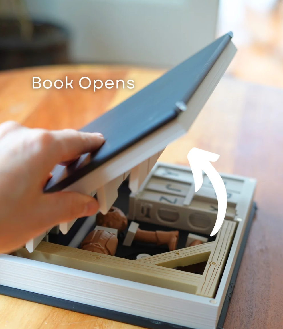 Hangman Word Game Book – 3D Printed Foldable Family Game