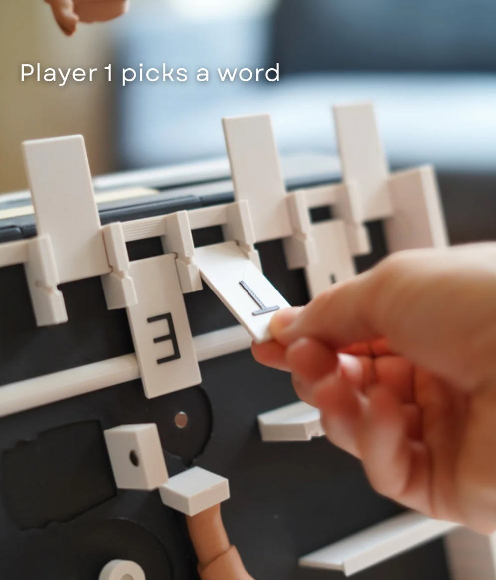 Hangman Word Game Book – 3D Printed Foldable Family Game