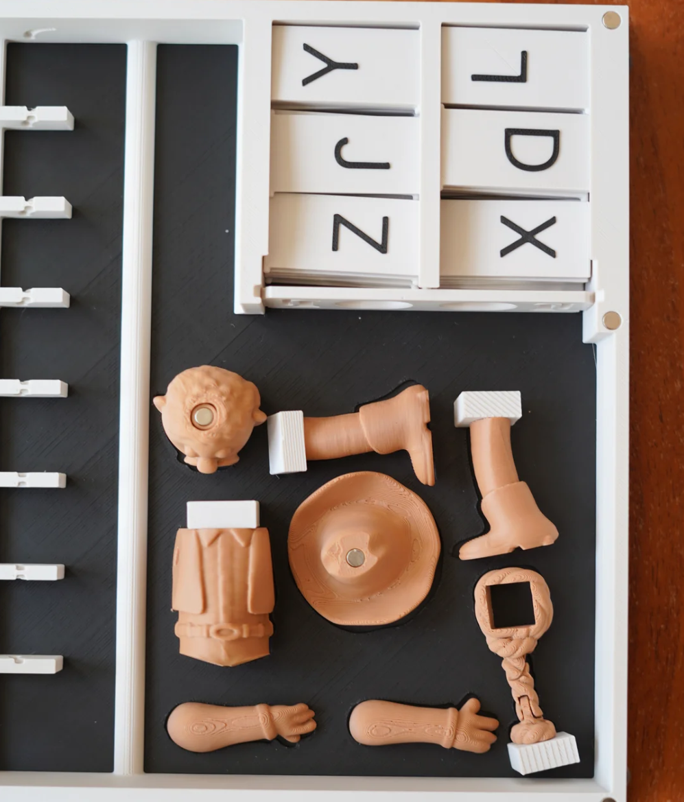 Hangman Word Game Book – 3D Printed Foldable Family Game