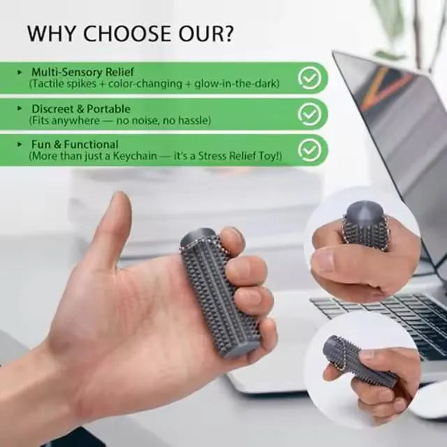 Spiky Sensory Grippie Keychain