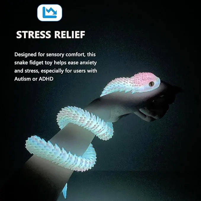 Flexible 3D Printed Snake Fidget Toy